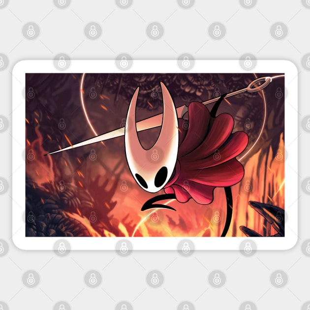 Hornet from Hollow Knight Silksong Sticker by Lollik